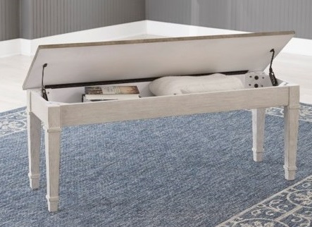 American Design Furniture by Monroe - Sandbar Lift Top Bench